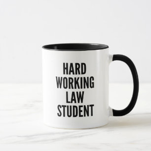 Caneca Estudante de Direito de Trabalho do duro