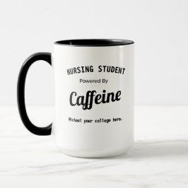 Caneca Estudante de Enfermagem Personalizado Energizado p