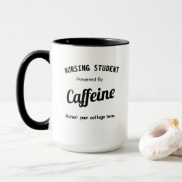 Caneca Estudante de Enfermagem Personalizado Energizado p