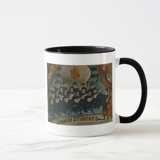 Caneca "Estudantes espanhóis, universidade de Madrid" (Direita)