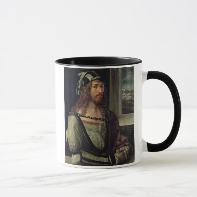 Caneca Estude para o retrato de auto com uma luva, c.1498 (Direita)