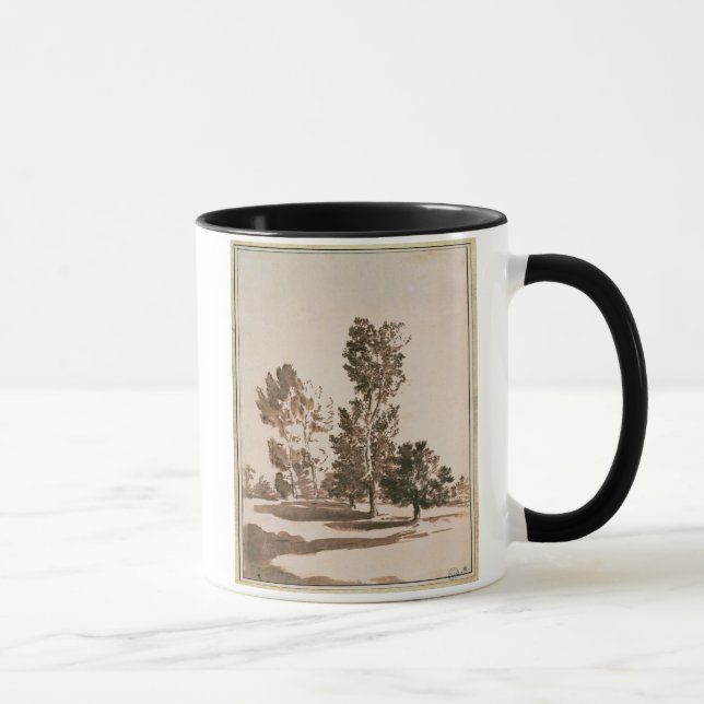 Caneca Estudo da árvore (caneta & tinta no papel) (Direita)