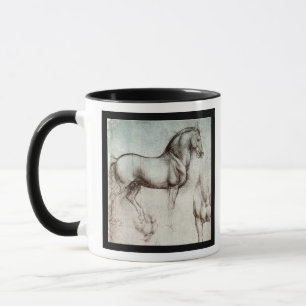 Caneca Estudo Da Vinci Horse Renascance Sketch Belas Arte
