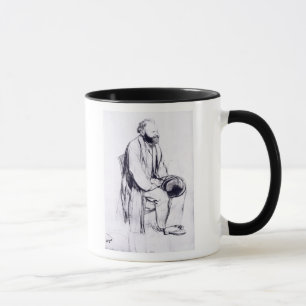 Caneca Estudo de Edgar Degas   para um retrato de Manet