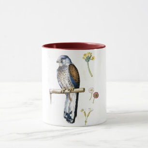 Caneca Estudo de Lesser Kestrel e Flor, Arcimboldo