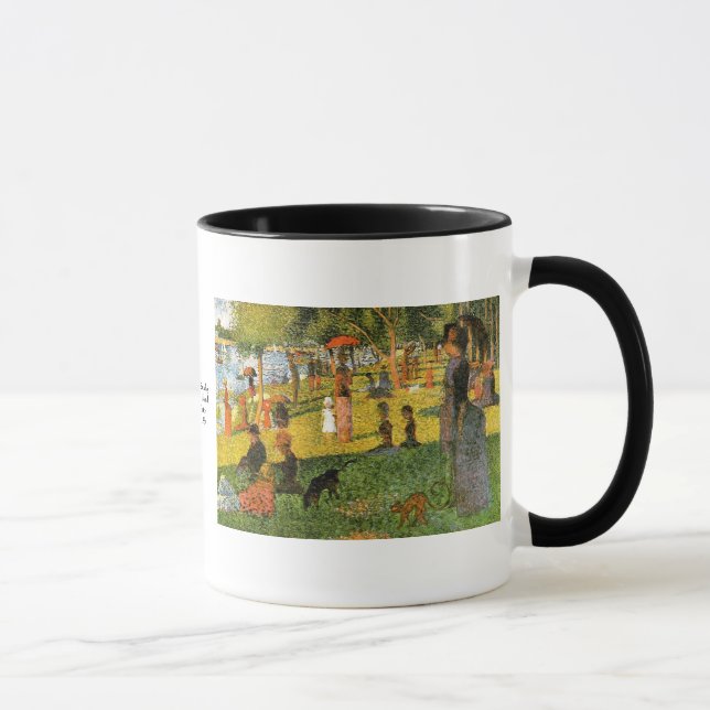 Caneca Estudo do ~ Georges Seurat de domingo à tarde (Direita)