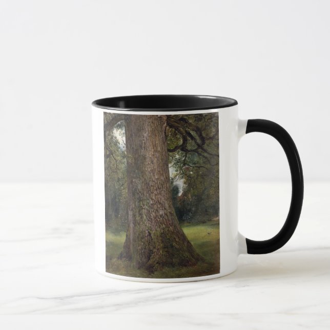 Caneca Estudo do tronco de uma árvore de olmo, c.1821 (Direita)