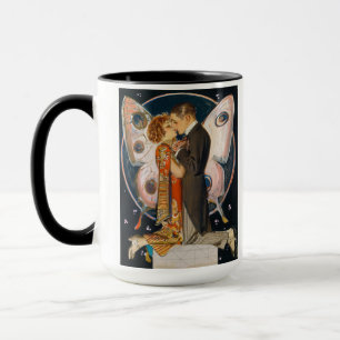 Caneca Estudo para o Casal de borboletas, 1923, por Leyen