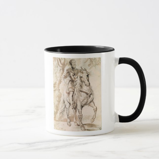Caneca Estudo para um retrato equestre (Direita)