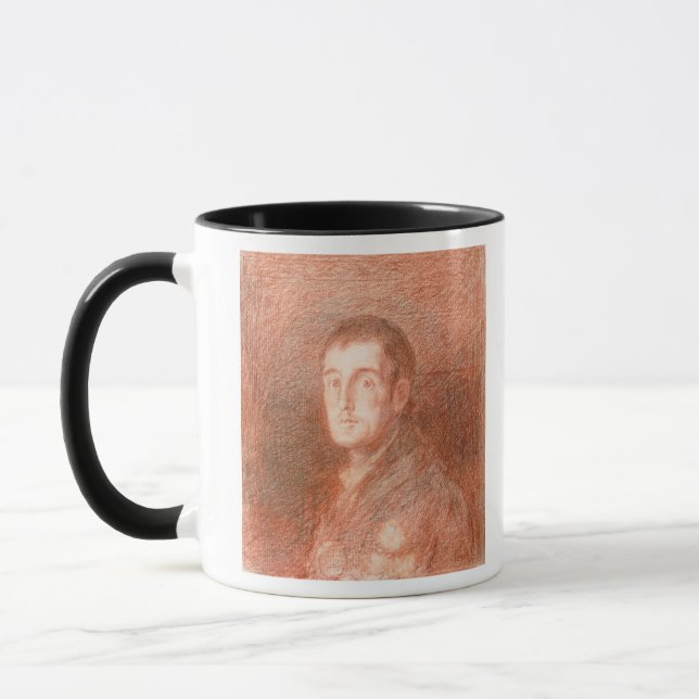 Caneca Estudo para um retrato equestre (Esquerda)