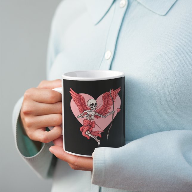 Caneca Eterno Love Skeleton Angel Mug (Criador carregado)