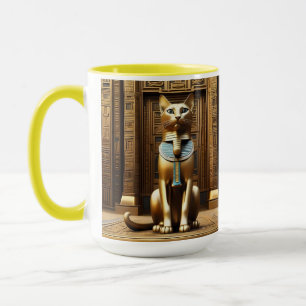 Caneca Eterno Majestade: O Ouro Egípcio Pharaoh Cat