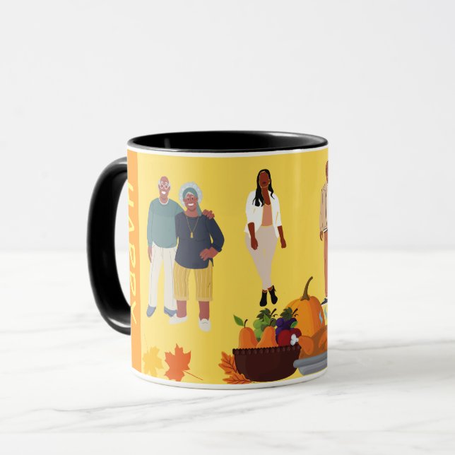 CANECA ETHNIC FELIZ GRAÇAS A MUG (Frente Esquerda)