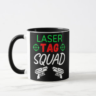 Caneca Etiqueta a laser Esquadrão interior com etiqueta l