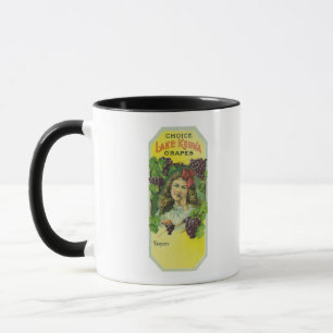 Caneca Etiqueta bem escolhida das uvas de Keuka do lago