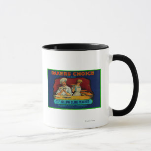 Caneca Etiqueta bem escolhida do pêssego dos padeiros