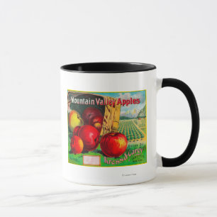 Caneca Etiqueta da Apple do Vale das MontanhasHamilton, M
