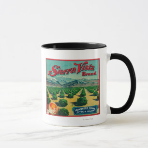 Caneca Etiqueta de taxa de Marca do Sierra Vista