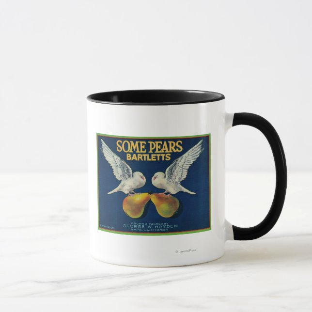 Caneca Etiqueta de Taxa de Peras de Ceras de PerasNapa, C (Direita)