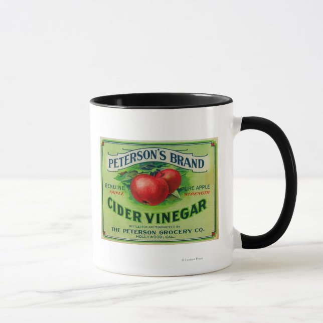 Caneca Etiqueta de Vinagre de sidra de Peterson (Direita)