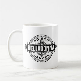 Caneca Etiqueta Venenosa de Estilo Belladonna