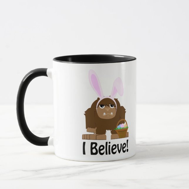 Caneca Eu Acredito! Easter Bigfoot (Esquerda)