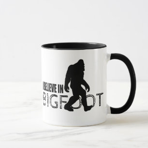 Caneca Eu acredito em Bigfoot Sasquatch engraçado