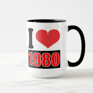 Caneca Eu adoro 1980 - Mugs