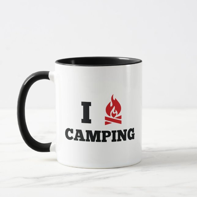 Caneca Eu Adoro Acampar Coffee Mug (Esquerda)