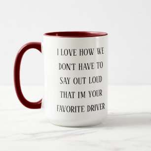 Caneca Eu Adoro Como Eu Sou Seu Motorista Favorito Diver