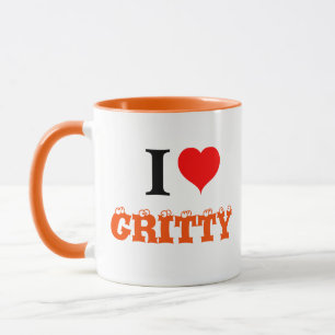 Caneca Eu Adoro Coração Gritty