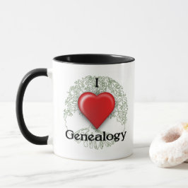 Caneca Eu adoro Genealogia - Mug Personalizado