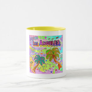 Caneca Eu adoro o alvo das férias de Los Angeles