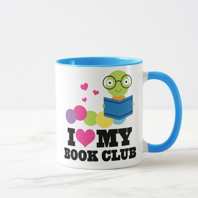 Caneca Eu Adoro O Meu Livro Clube Lendo Mug (Direita)