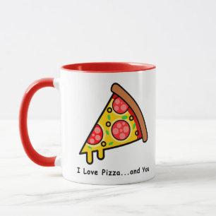 Caneca Eu Adoro Pizza...E você é engraçado