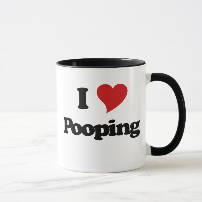Caneca Eu Adoro Pooping (Direita)