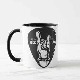 Caneca Eu adoro rock