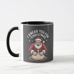 Caneca Eu amasso você para o Natal Padaria Cozinheiro Pap