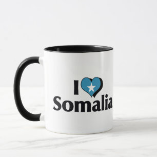 Caneca Eu Amo a Bandeira da Somália
