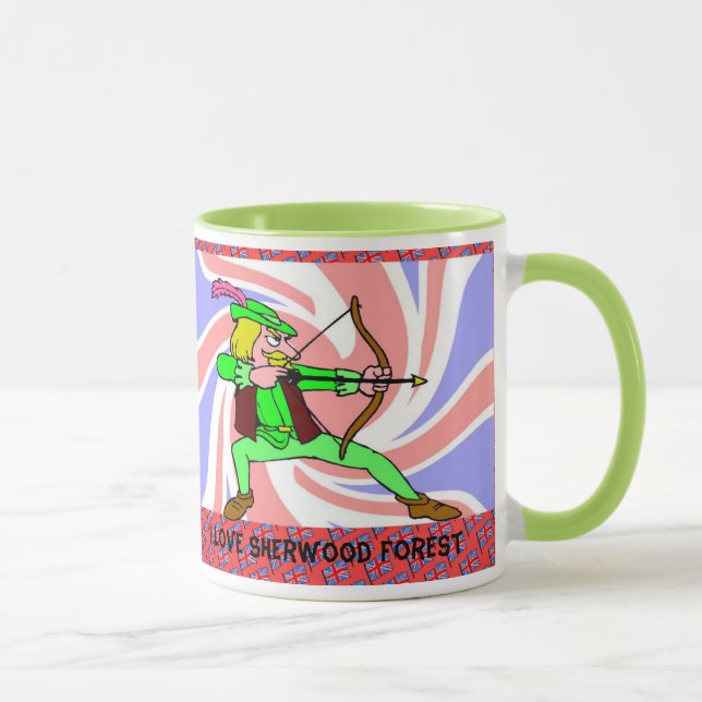 Caneca Eu amo a floresta de Sherwood (Direita)