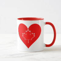 Eu amo a folha de Maple Patriótico do Coração do C