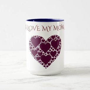CANECA "EU AMO A MINHA MÃE" COSTUME CAFÉ OU TEA MUG.