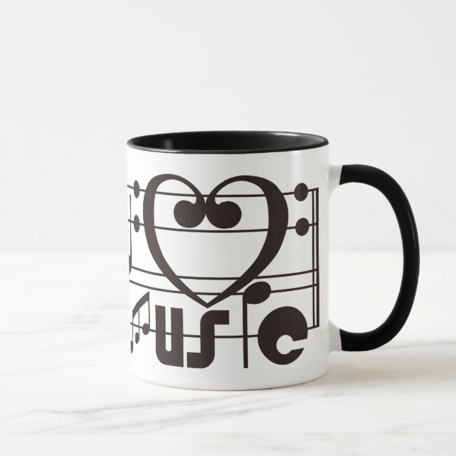 CANECA EU AMO A MÚSICA (Direita)