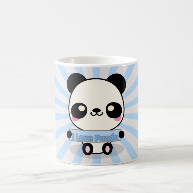 Caneca Eu amo a panda (Centro)