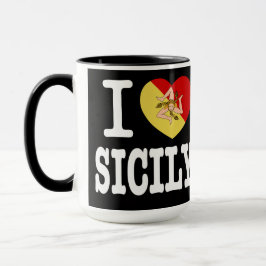 Caneca Eu Amo A Sicília Novelty Mug