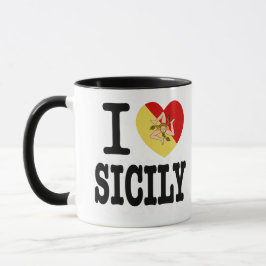 Caneca Eu Amo A Sicília Novelty Mug