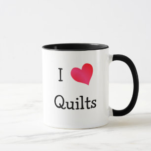Caneca Eu amo as edredões