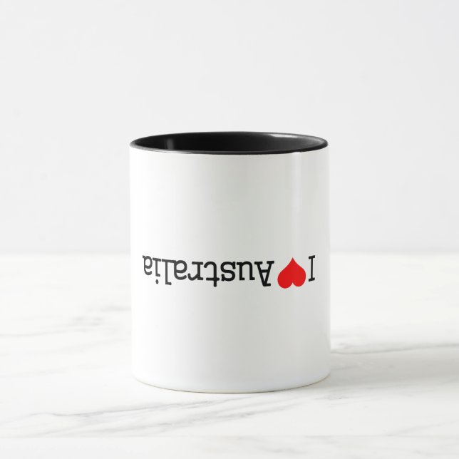 Caneca Eu Amo Austrália (Centro)