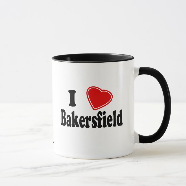 Caneca Eu amo Bakersfield (Direita)