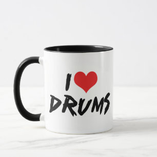 Caneca Eu Amo Bateria